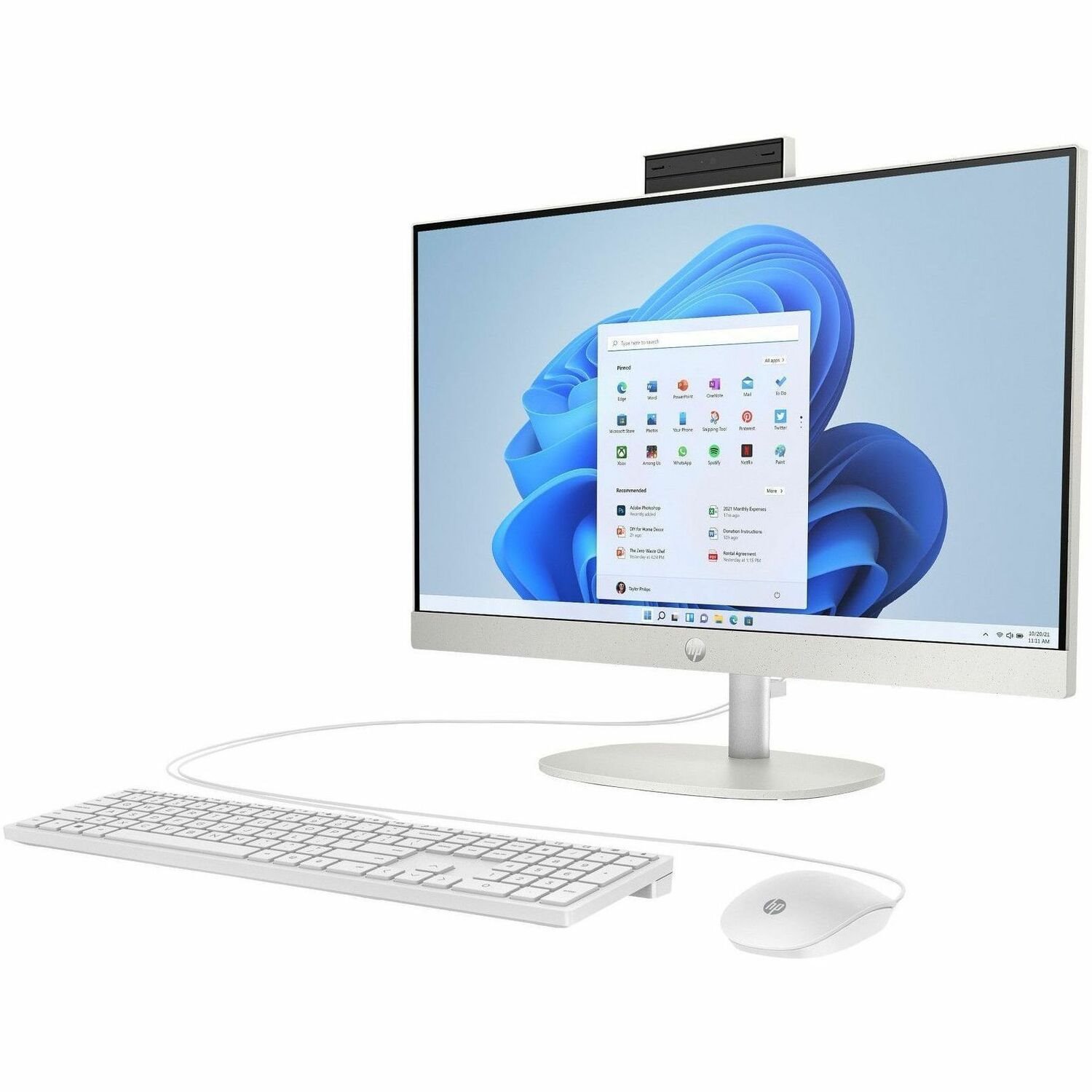HP 24-cr1000i 24-cr1001a All-in-One Computer - Intel Core Ultra 7 155U - 16 GB - 512 GB SSD - 23.8" Full HD - Desktop - Shell White