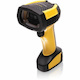Datalogic PowerScan PBT9600 Rugged Manufacturing, Component Tracking, Inventory Handheld Barcode Scanner Kit - Wireless Connectivity - Black, Yellow - Serial Cable Included