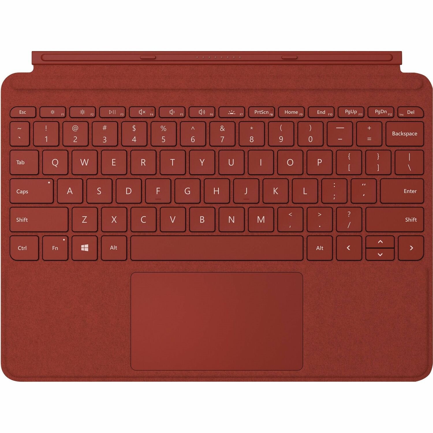 Microsoft Type Cover Keyboard/Cover Case Microsoft Surface Go, Surface Go 2, Surface Go 3 Tablet - Poppy Red