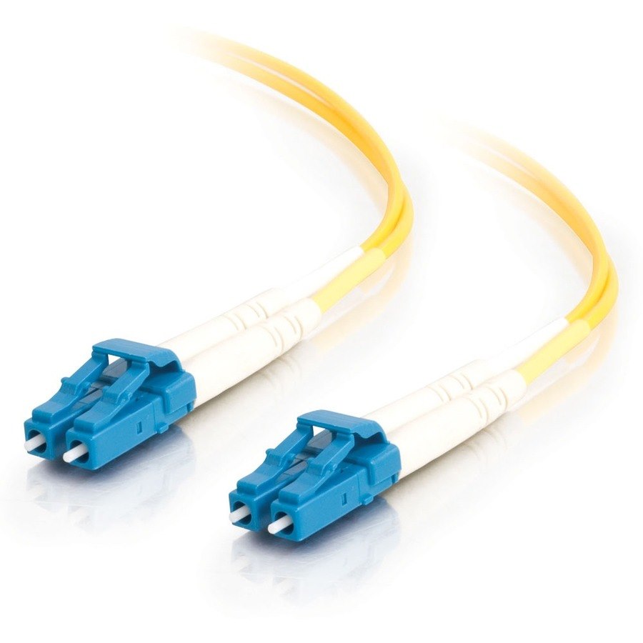 C2G 3m LC-LC 9/125 OS2 Duplex Single-Mode PVC Fiber Optic Cable - Yellow