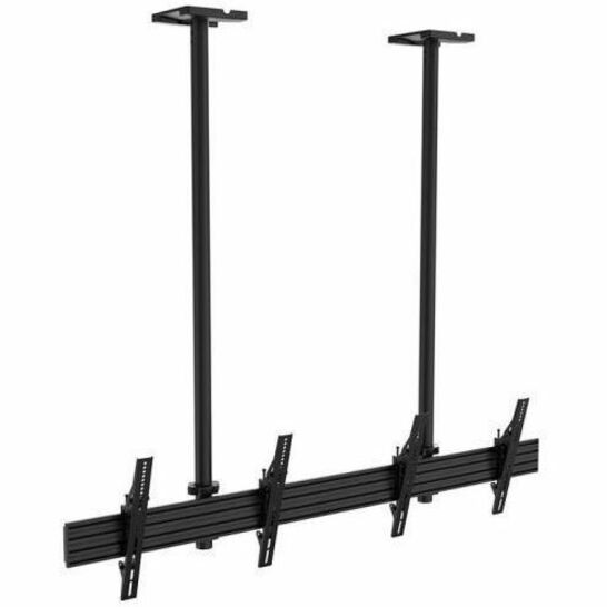 Atdec Ceiling Menu Board Dual Display 2X1 Twin Pole Mount