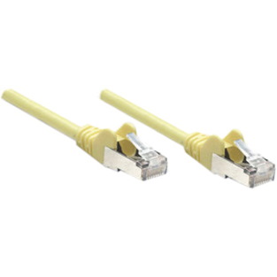 Intellinet Network Patch Cable, Cat6, 1.5m, Yellow, CCA, U/UTP, PVC, RJ45, Gold Plated Contacts, Snagless, Booted, Lifetime Warranty, Polybag