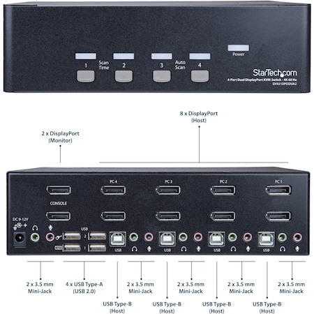 StarTech.com KVM Switchbox - TAA Compliant