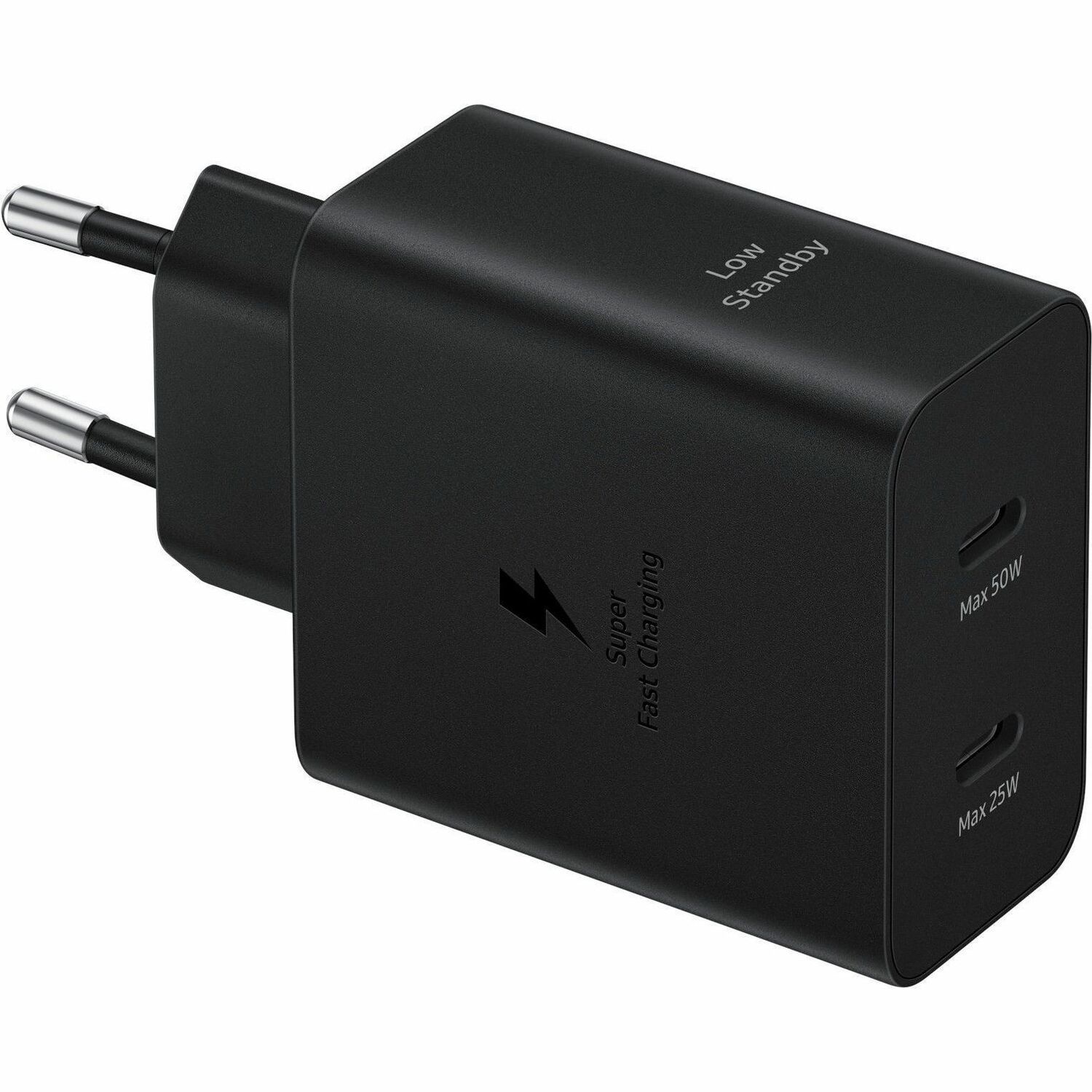 Samsung Schnellladeadapter Duo 50W Mit Datenkabel Ep-T5020 Black
