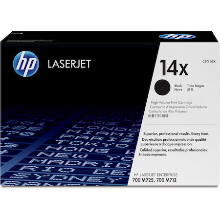 HP 14X (CF214X) Original High Yield Laser Toner Cartridge - Single Pack - Black - 1 Each