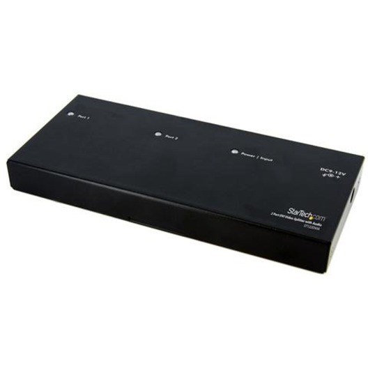 StarTech.com Signal Splitter - Aluminium - Black - TAA Compliant