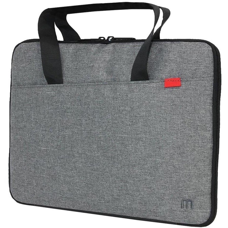 MOBILIS Trendy Carrying Case (Briefcase) for 27.9 cm (11") to 35.6 cm (14") Apple MacBook, MacBook Air, MacBook Pro, Notebook, Netbook, Tablet - Flecked Gray, Black