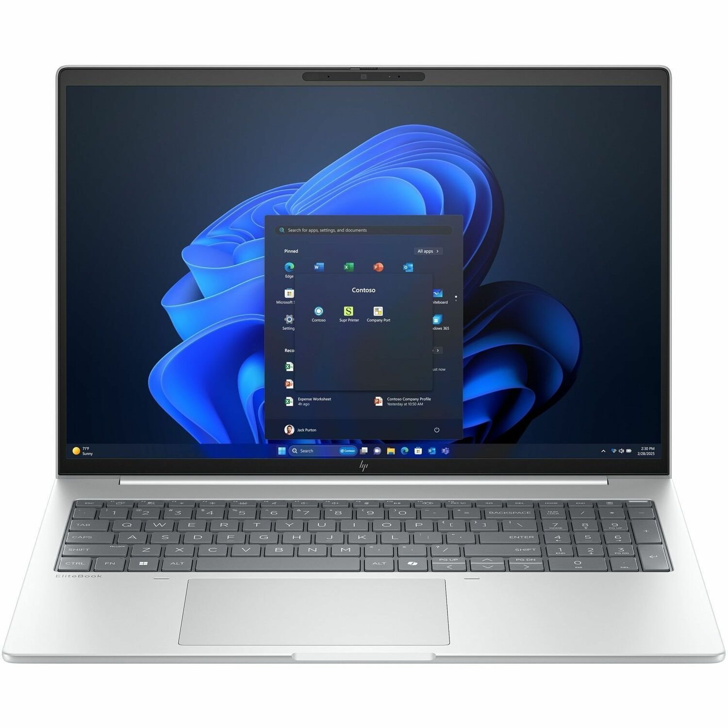 HP EliteBook 8 G1i 16" Notebook - WUXGA - Intel Core Ultra 5 225U - 16 GB - 512 GB SSD - Glacier Silver
