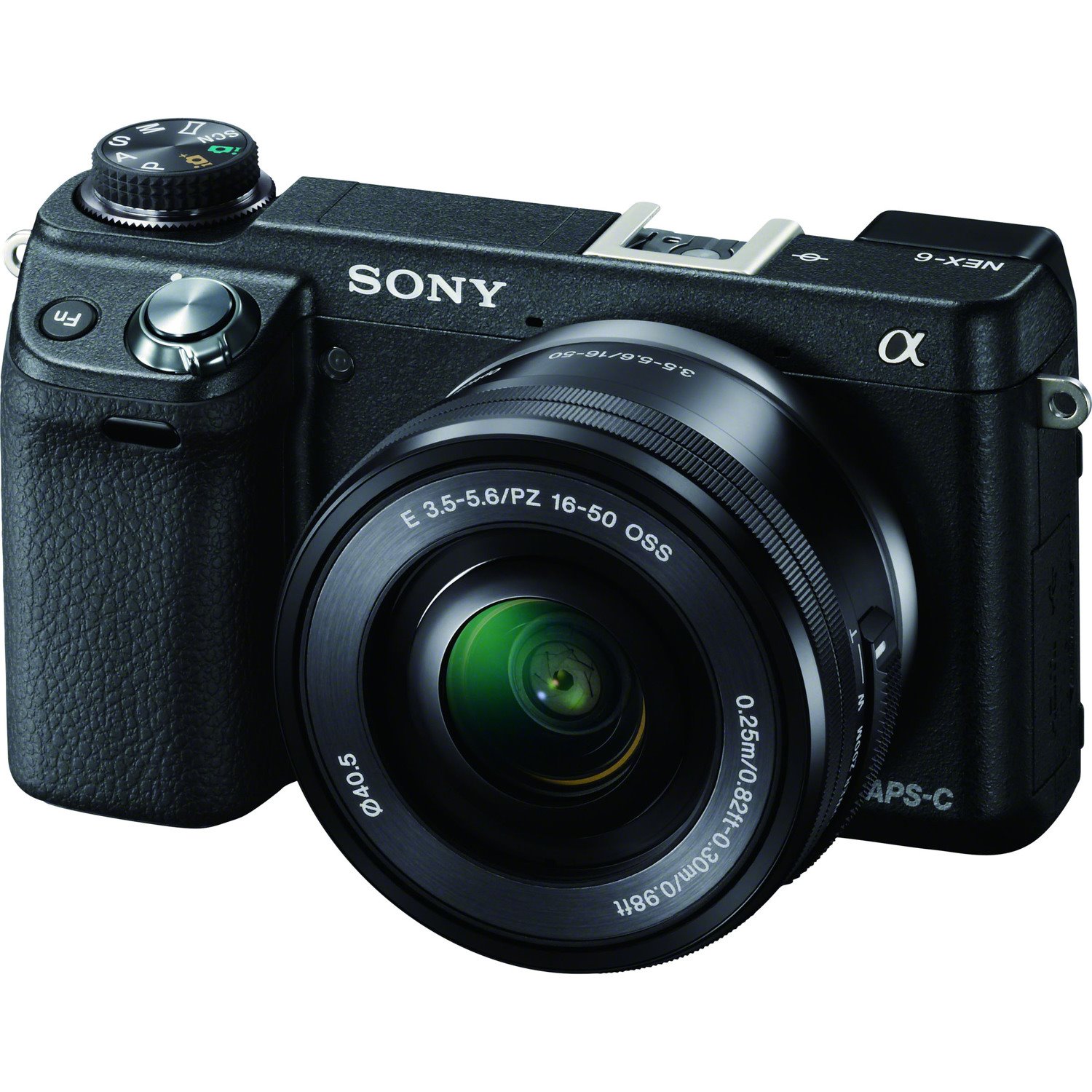 Sony alpha NEX-6 16.1 Megapixel Mirrorless Camera with Lens - 0.63" - 1.97" - Black