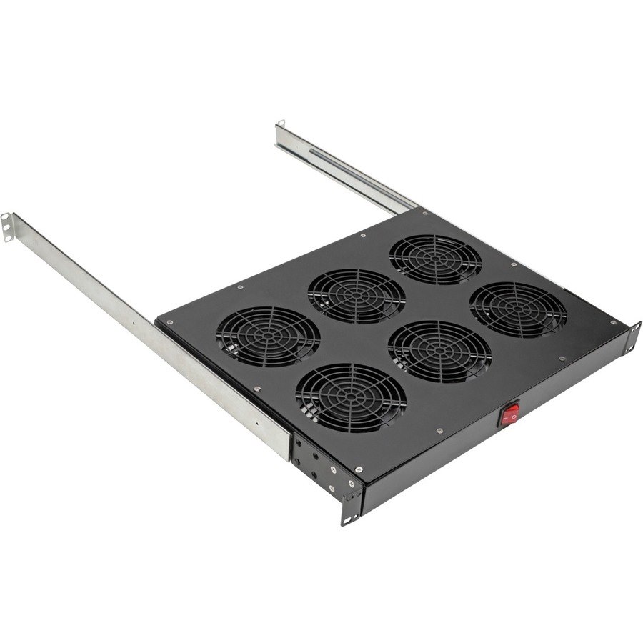 Tripp Lite by Eaton Fan Tray for 19 in. Racks - 1U, 6 120V High-Performance Fans, 576 CFM, C14 Inlet