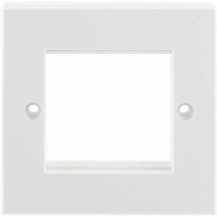Hubbell Premise Wiring Frame, UK, Flat, 50MM X 50MM, White, 80 Pack.