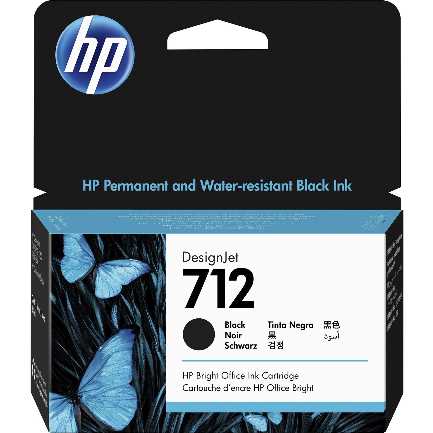HP 712 Origineel Inkjet Inktcartridge - Zwart - 1 Pak