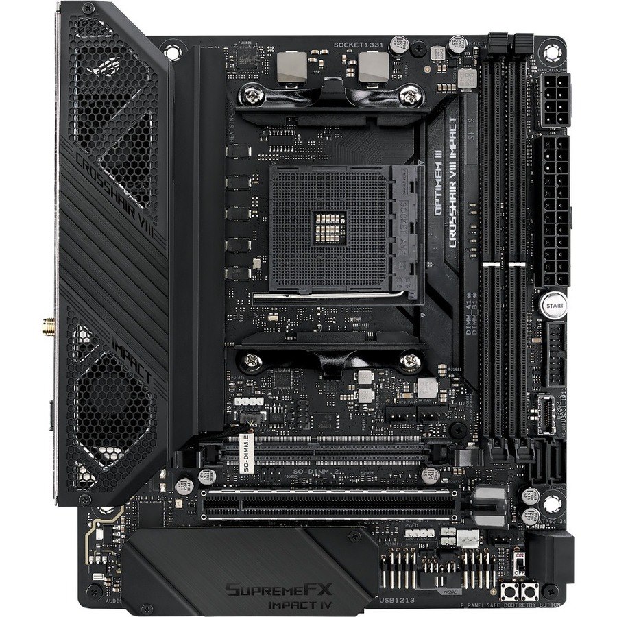 Asus ROG Crosshair VIII Impact Desktop Motherboard - AMD X570 Chipset - Socket AM4 - Mini DTX