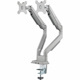 Rocstor ErgoReach Mounting Arm for Monitor - Silver - Landscape/Portrait
