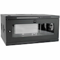 Eaton Tripp Lite Series SmartRack 6U Low-Profile Switch-Depth-Plus Wall-Mount Mini Rack Enclosure, Wide, Acrylic Window