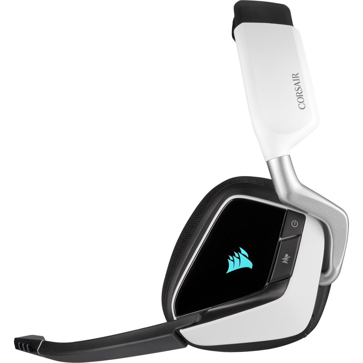 Corsair VOID RGB ELITE Wireless Premium Gaming Headset with 7.1 Surround Sound - White