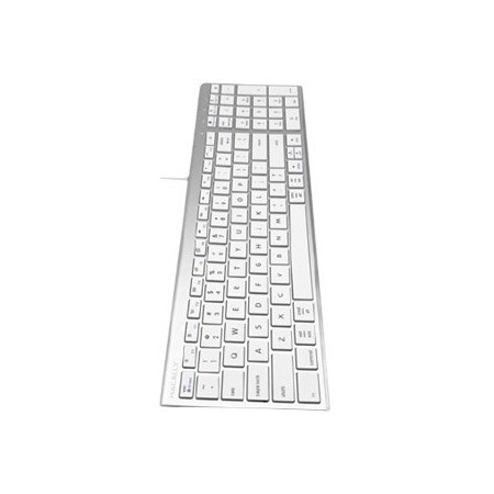 Macally Compact 98-Key USB Wired Keyboard for Mac and PC
