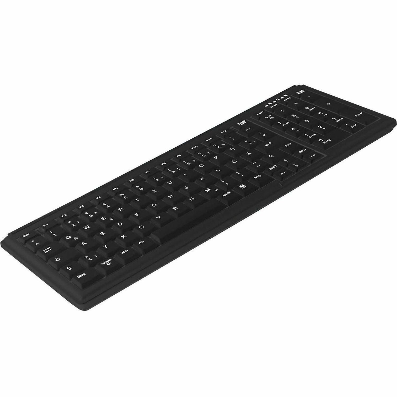 Active Key Keyboard - Cable Connectivity - USB 1.1 Interface - English (US) - Black