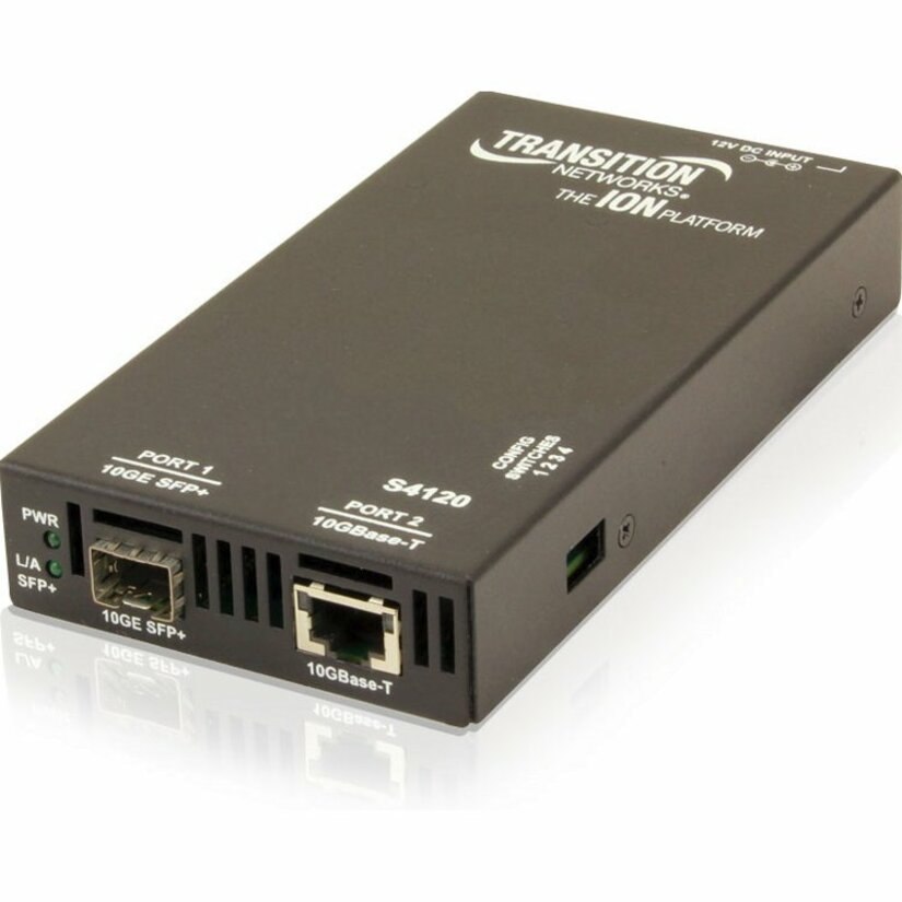 Transition Networks 10GBase-T Copper to Fiber Media Converter