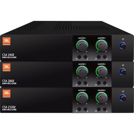 JBL Commercial Commercial 280Z Amplifier - 160 W RMS - 2 Channel - Black