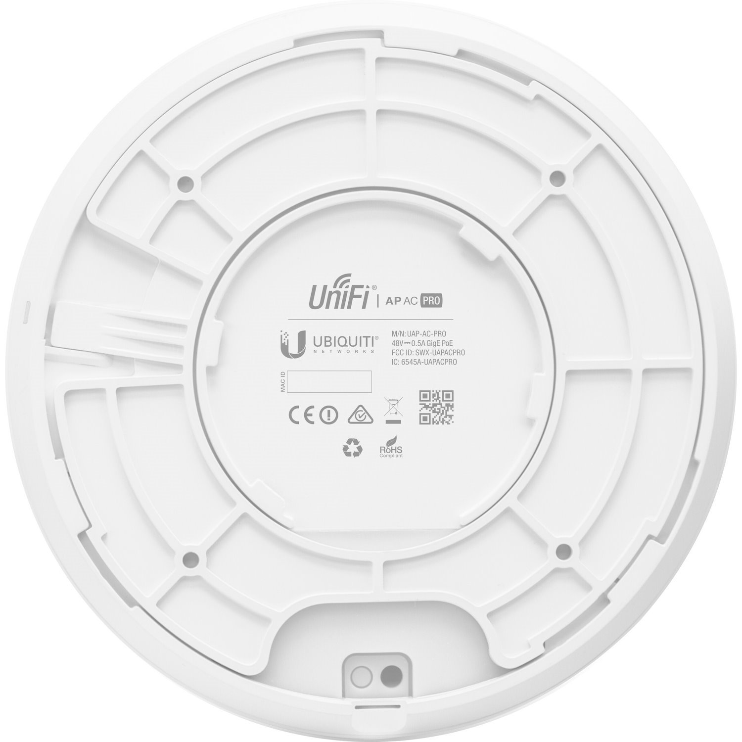 Ubiquiti UniFi UAP-AC-PRO IEEE 802.11ac 1,27 Gbit/s Draadloos toegangspunt