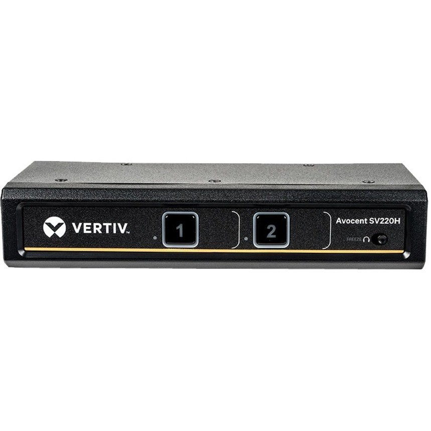 Vertiv Avocent SV220H Desktop KVM Switch | 2 Ports | HDMI | USB | Single Monitor