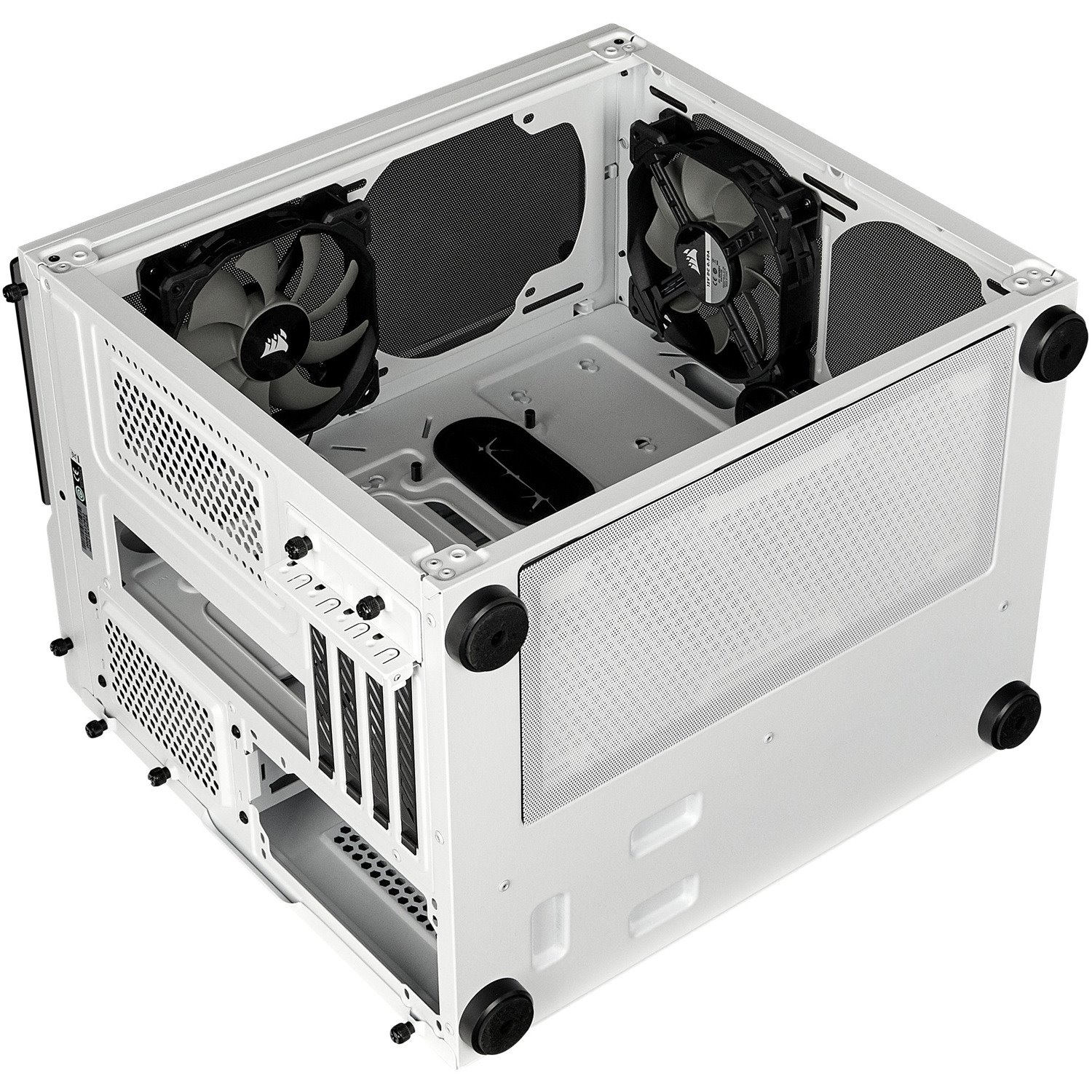 Corsair Crystal 280X Computer Case - Micro ATX Motherboard Supported - Tempered Glass - White