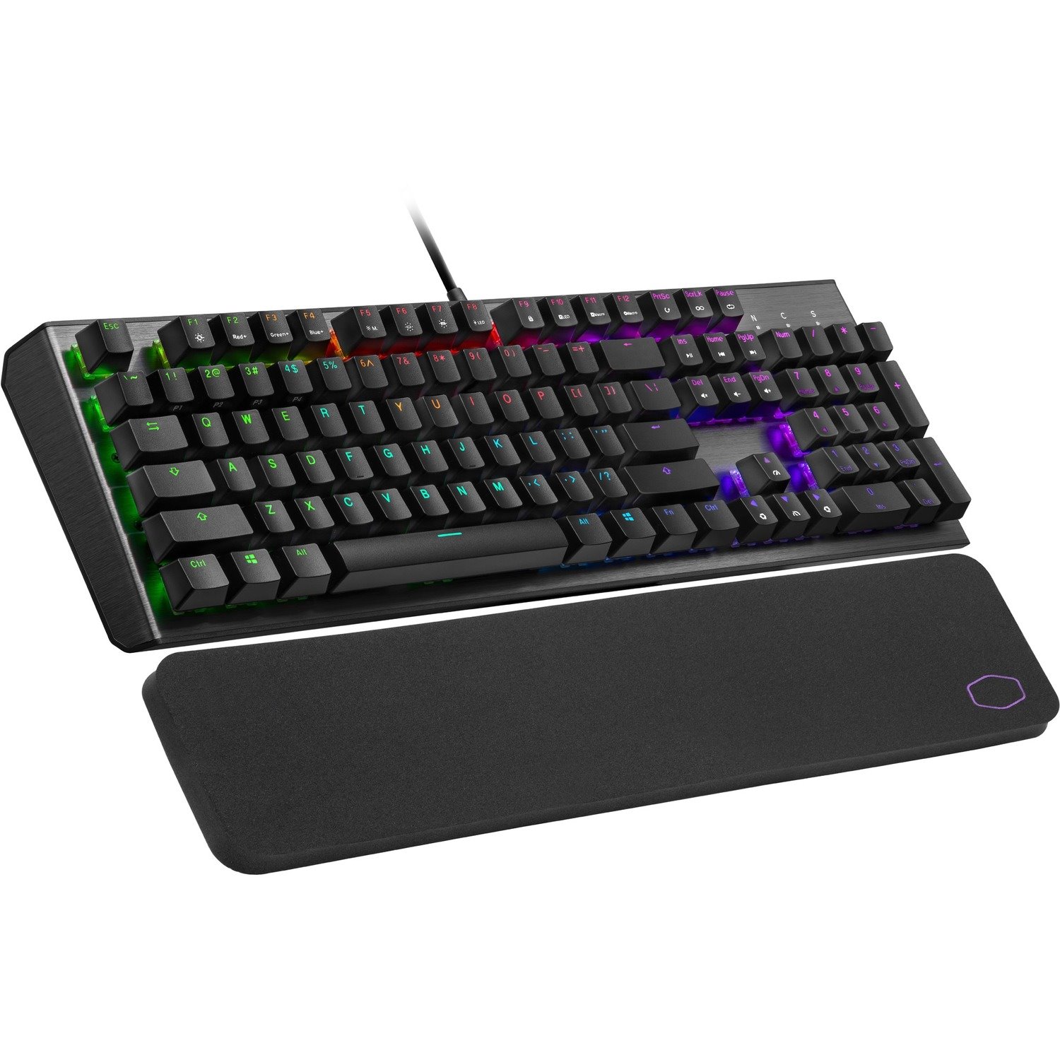 Cooler Master CK550 V2 Gaming Keyboard - Cable Connectivity - USB 2.0 Interface - Gunmetal Black