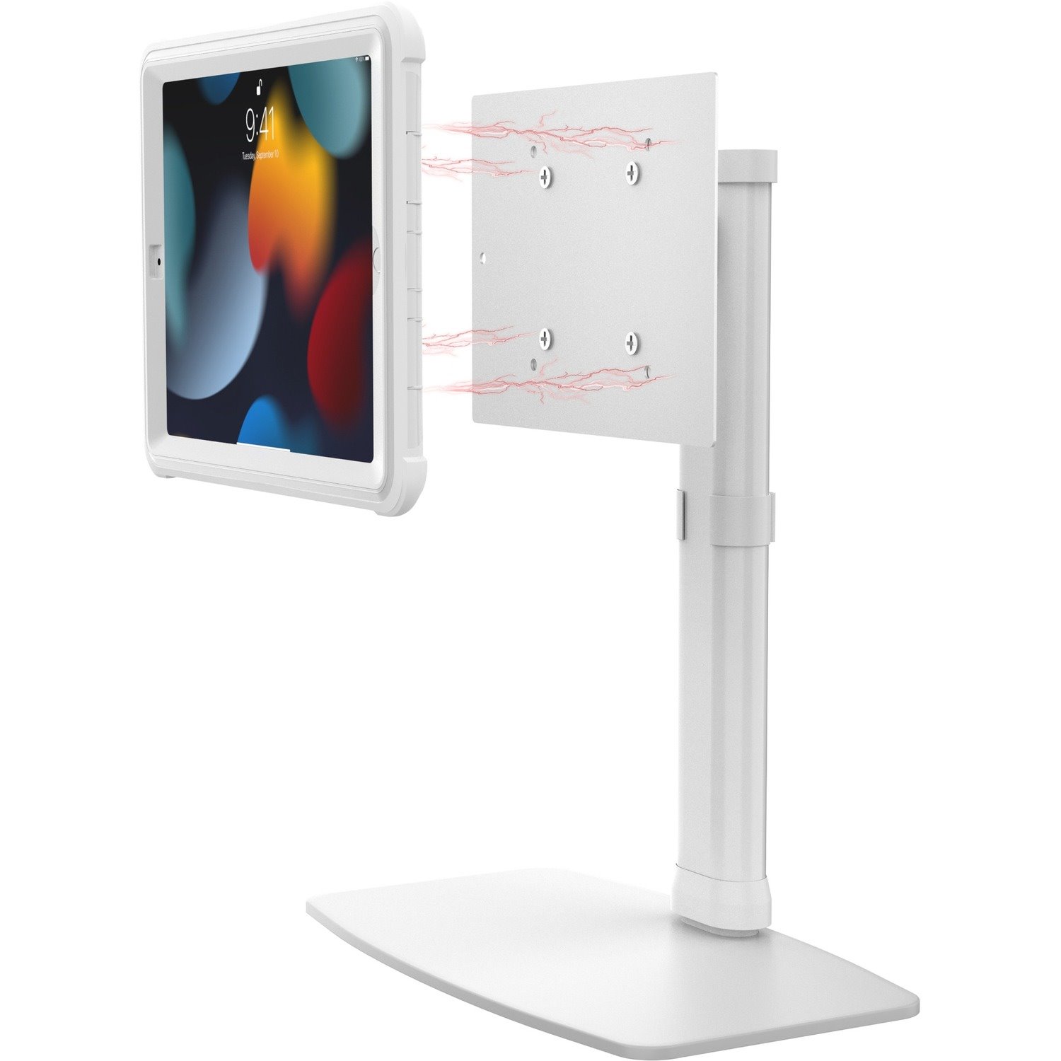 CTA Digital Height-Adjustable Mount with Quick Release Magnetic Case for iPad 7th, 8th, & 9th Gen, iPad Air 3, and iPad Pro 10.5