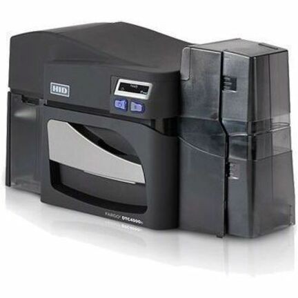 Fargo DTC4500E Double Sided Desktop Dye Sublimation/Thermal Transfer Printer - Color - Card Print - Ethernet - USB - TAA Compliant