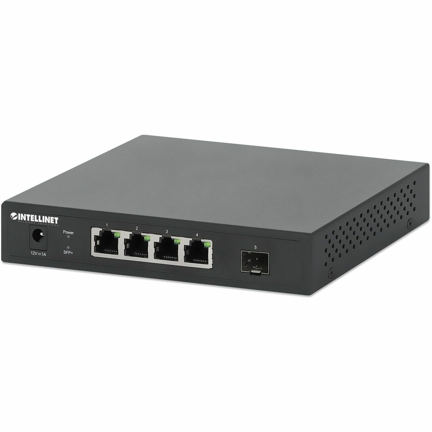 Intellinet 4 Ports Ethernet Switch - Gigabit Ethernet, 10 Gigabit Ethernet - 10/100/1000Base-T, 10GBase-X