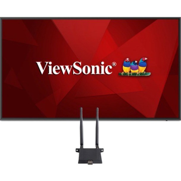 ViewSonic Commercial Display CDE7520-W1 - 4K 24/7 Operation, Integrated Software and WiFi Adapter - 450 cd/m2 - 75"