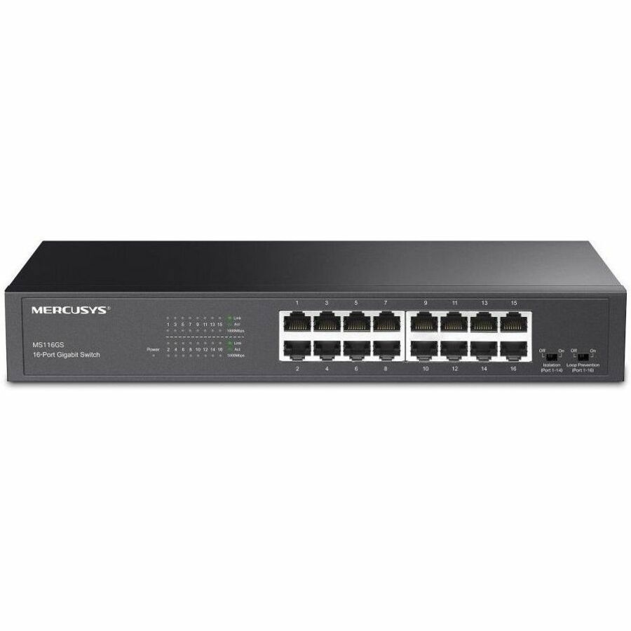 Tp-Link Mercusys 16-Port Gigabit Desktop/Rackmount Switch, GbE(16), Metal Case, 5YR