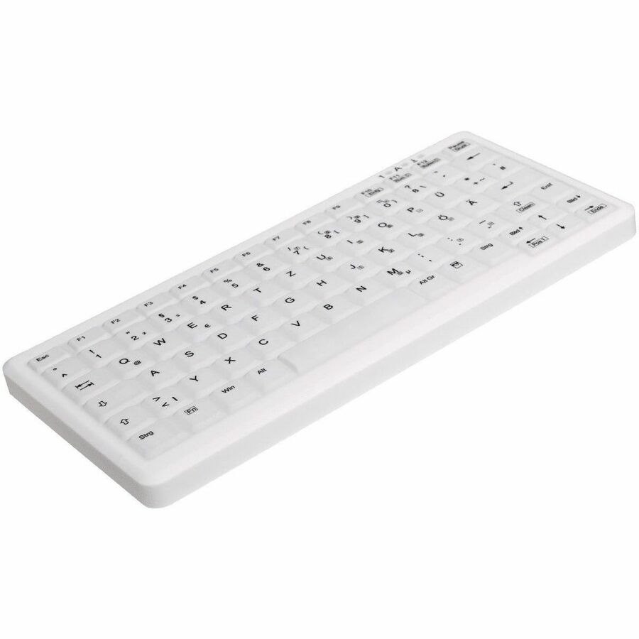 Active Key Keyboard - Cable Connectivity - USB 1.1 Interface - International English - White