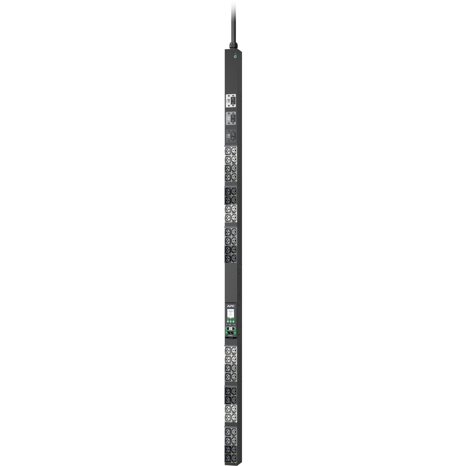 APC NetShelter Rack PDU Advanced, Switched, 3Phase, 8.6kW, 208V 30A, 48 Outlets, L21-30P