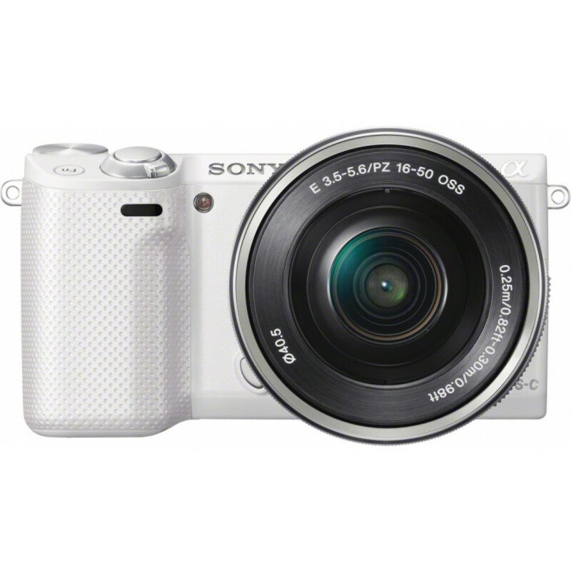 Sony alpha NEX-5R 16.1 Megapixel Mirrorless Camera with Lens - 0.63" - 1.97" - White