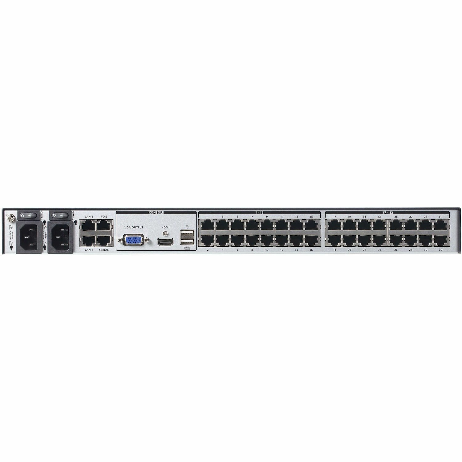 ATEN 1-Local/2-Remote Access 32-Port Multi-Interface Cat 5 KVM over IP Switch