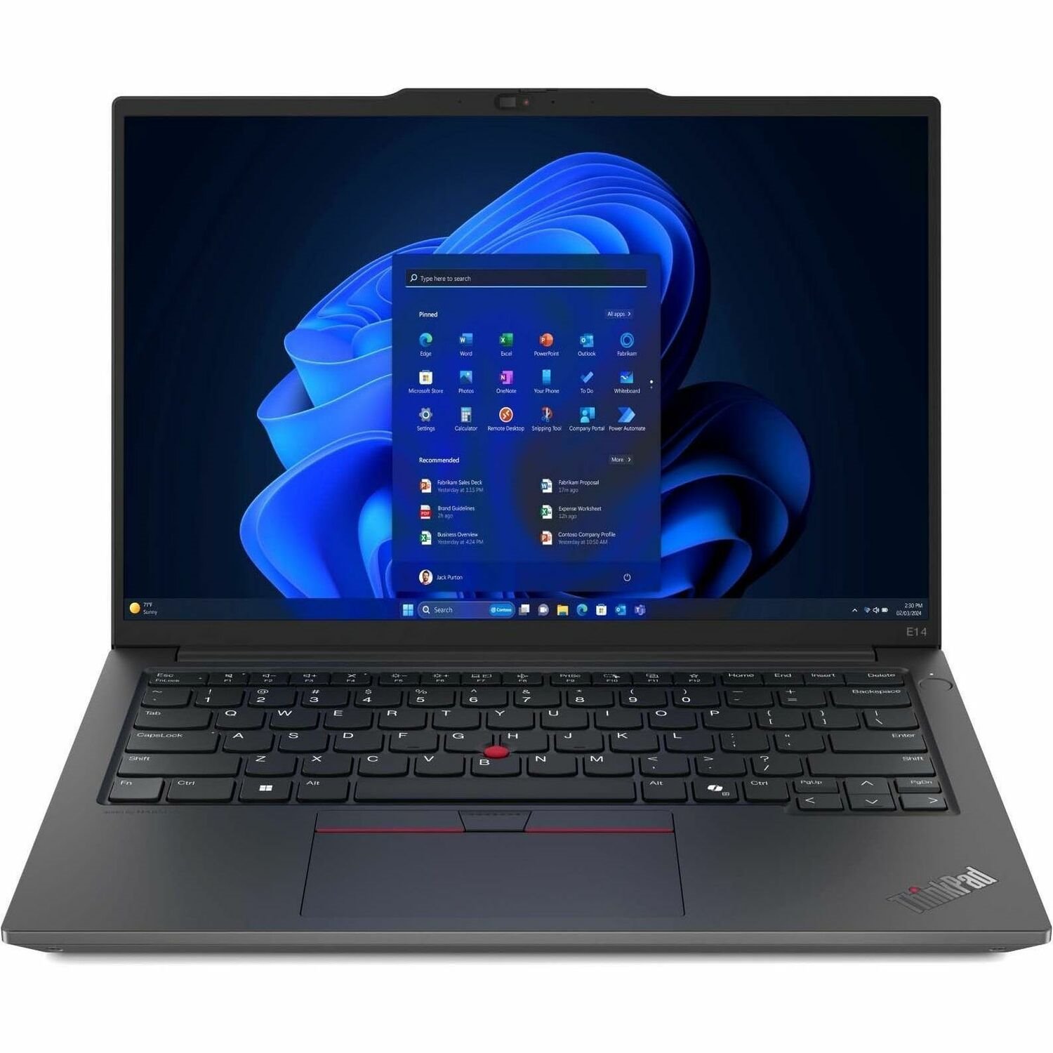 Lenovo ThinkPad E14 Gen 6 21M70006CA 14" Notebook - WUXGA - Intel Core Ultra 5 125U - 16 GB - 256 GB SSD - French Keyboard - Black