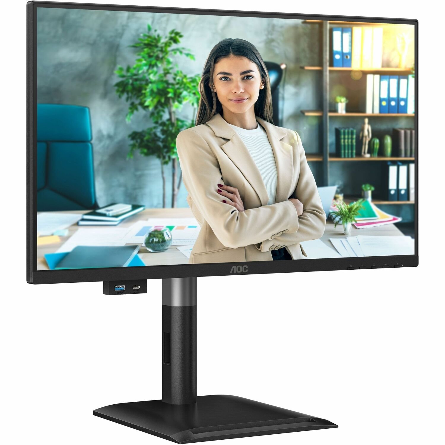 Aoc 24P4u - Led Monitor - 24" - 1920 X 1080 Full HD (1080P) @ 120 HZ - Ips - 1500:1 - 4 MS - Hdmi, DisplayPort - Speakers - Black