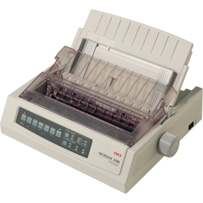 Oki MICROLINE 3390 24-pin Dot Matrix Printer - Monochrome - Energy Star