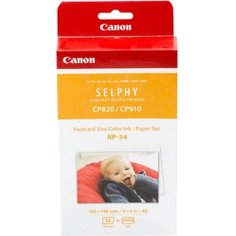 Canon RP-54 Dye Sublimation Ribbon/Paper Kit - Colour Pack