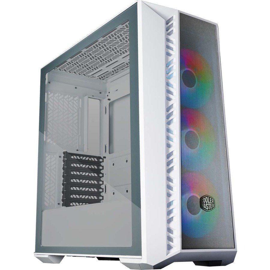 Cooler Master MasterBox MB520-KGNN-S00 Gaming Computer Case - Mini ITX, Micro ATX, ATX Motherboard Supported - Mid-tower - Mesh, Steel, ABS Plastic, Tempered Glass - White