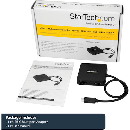 StarTech.com USB Type C Docking Station for Notebook - Black - TAA Compliant
