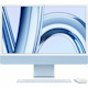 Apple iMac MQRR3X/A All-in-One Computer - Apple M3 Octa-core (8 Core) - 8 GB RAM - 512 GB SSD - 24" 4.5K 4480 x 2520 - Desktop - Blue