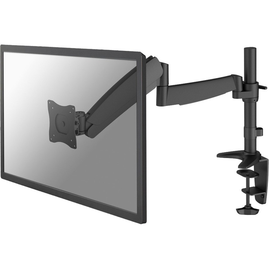 Newstar Full Motion Desk Mount (clamp & grommet) for 10-30" Monitor Screen, Height Adjustable (gas spring) - Black