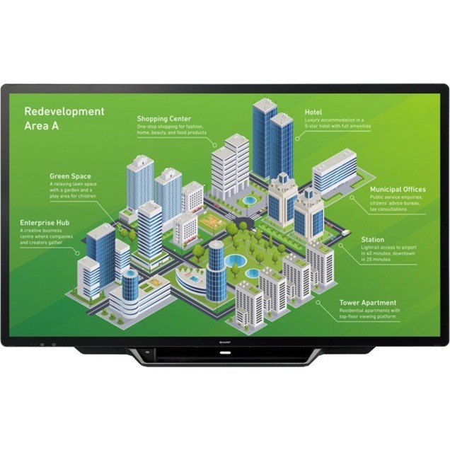Sharp AQUOS BOARD PNL805H LCD Touchscreen Monitor - 16:9 - 6 ms