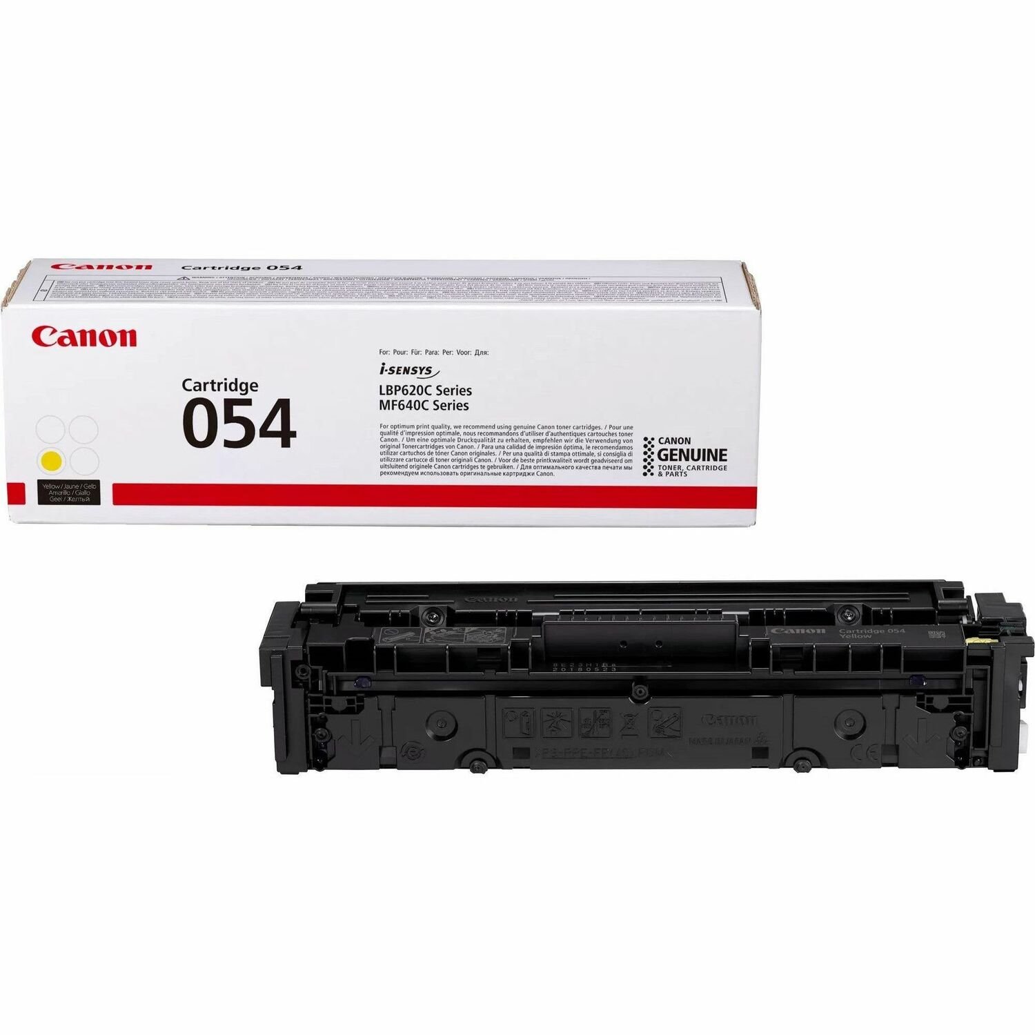 Canon 054 Original Laser Toner Cartridge - Yellow Pack