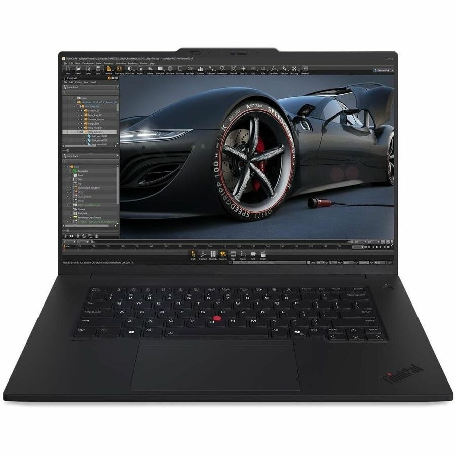 Lenovo ThinkPad P1 Gen 7 21KWS1KB00 16" Notebook - WQXGA - 165 Hz - Intel Core Ultra 7 1st Gen 165H - vPro Technology - 64 GB - 1 TB SSD - English (US) Keyboard - Black