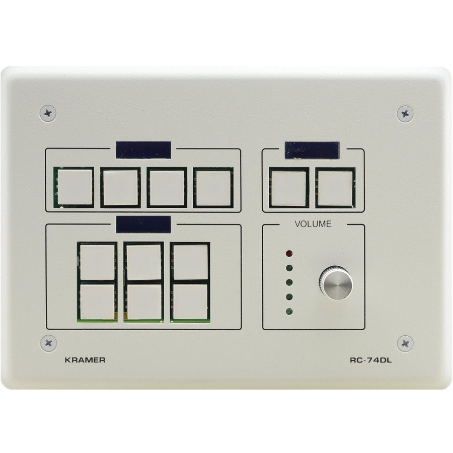 Kramer 12-button Ethernet and KNET Control Keypad with Knob and Displays (US)