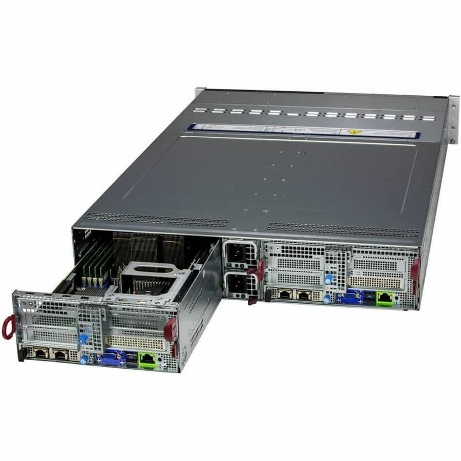 Supermicro BigTwin 621BT-DNTR Barebone System - 2U Rack-mountable - Socket LGA-4677 - 2 x Processor Support